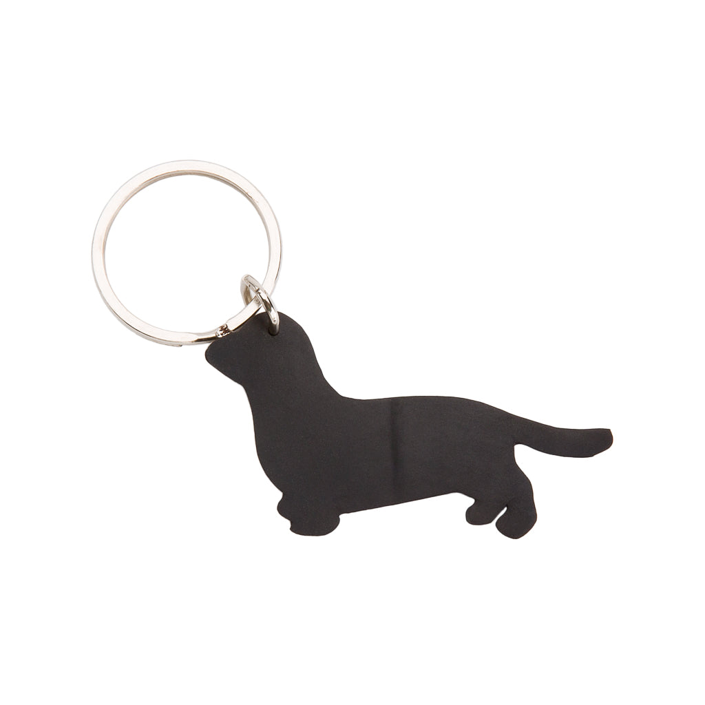 Dackel Recycled Rubber Sausage Dog Vegan Keyring