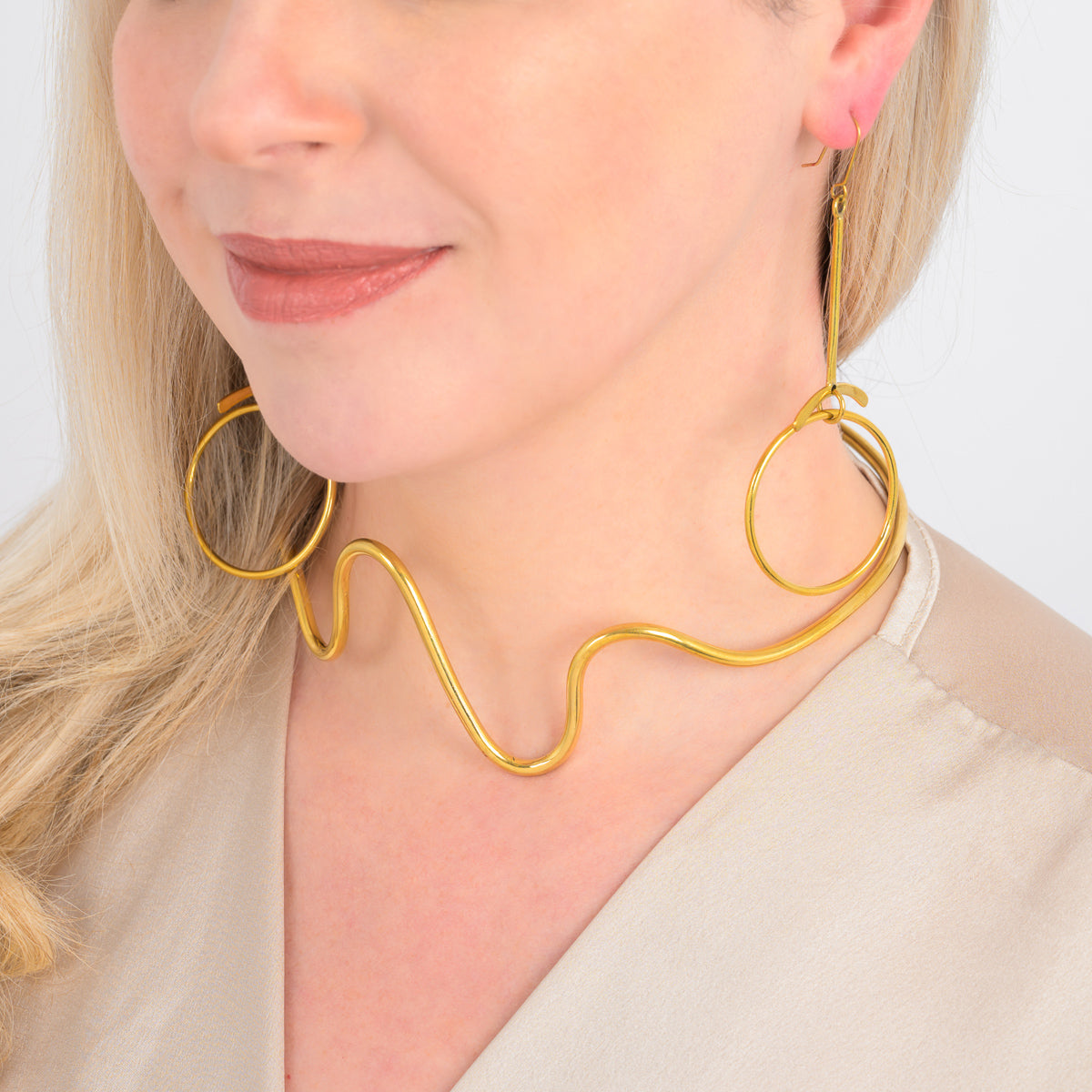 Furaha Recycled Brass Earrings
