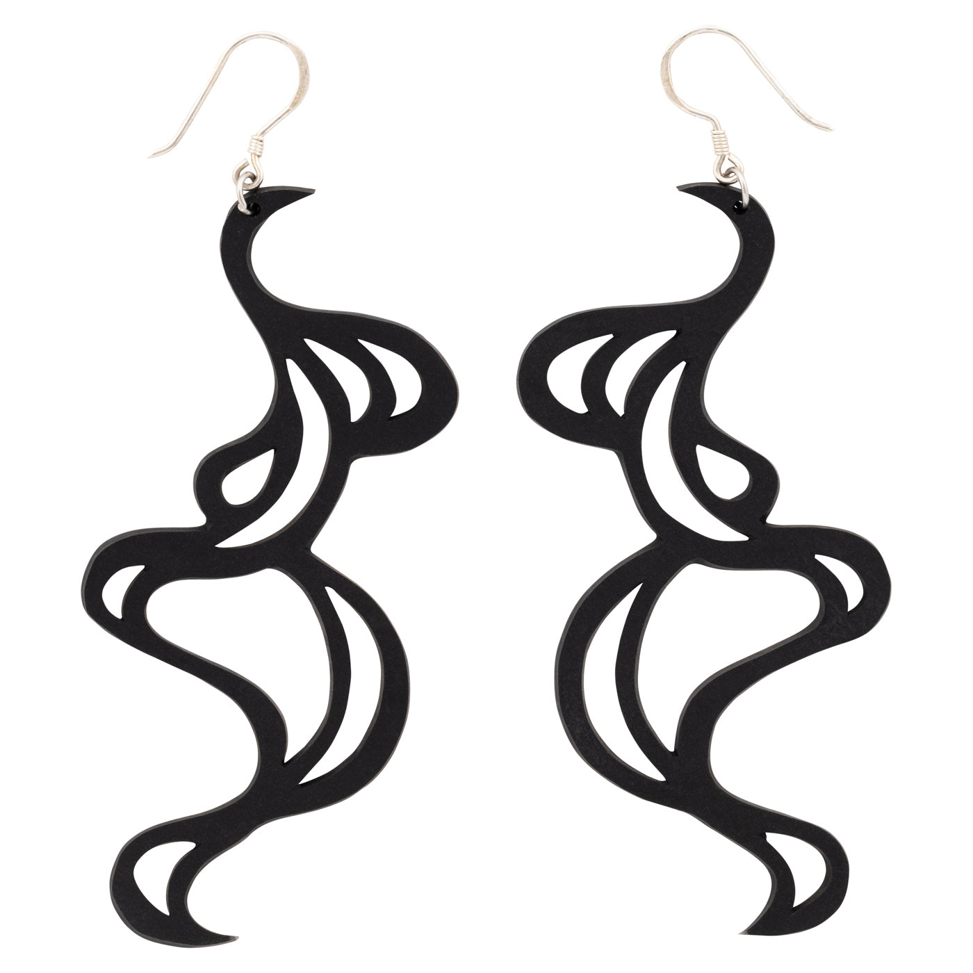Tamara Statement Art Deco Rubber Earrings