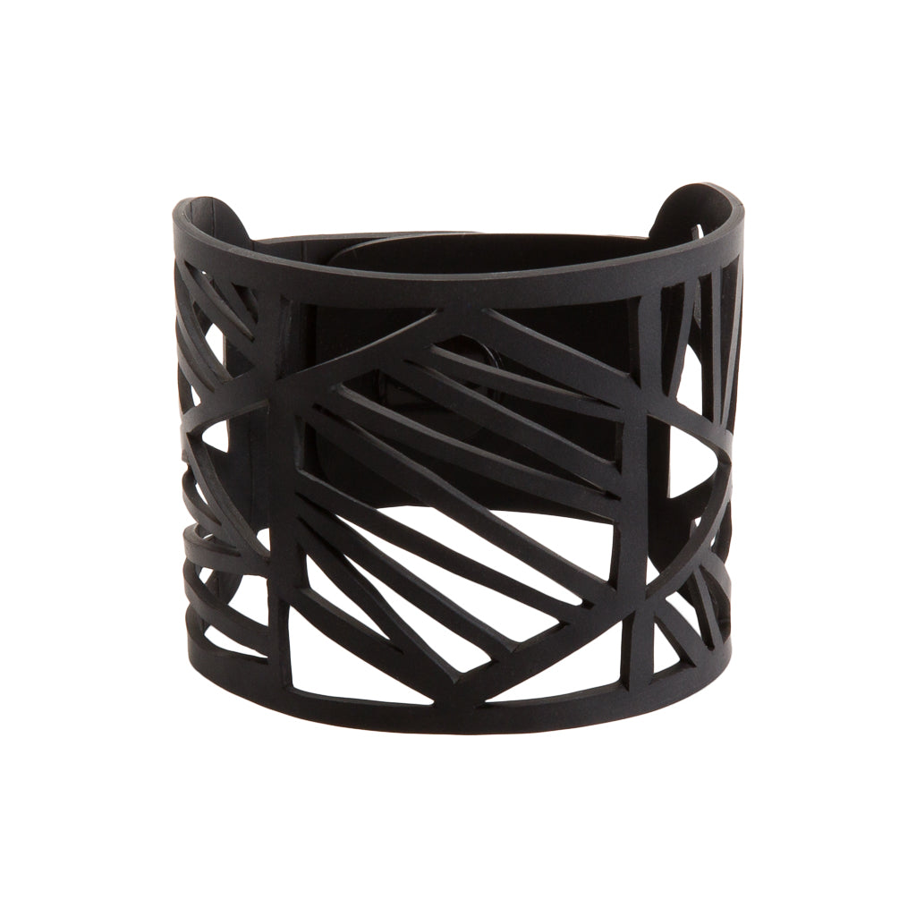 Paguro Upcycle Honeycomb Recycled Rubber Bracelet Eco Cuff