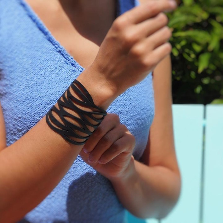 Autumn Recycled Rubber Bracelet-0